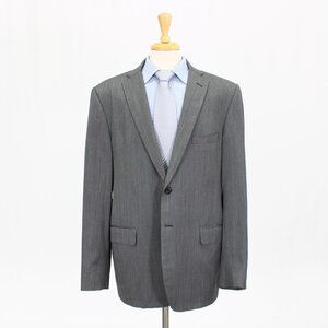 Tom James 44L Gray HB 2-Button Sport Coat Blazer Jacket B467
